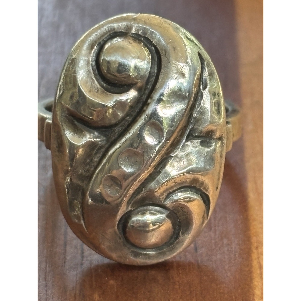 German Designer Perli Handmade Sliver Ring Size 6.5